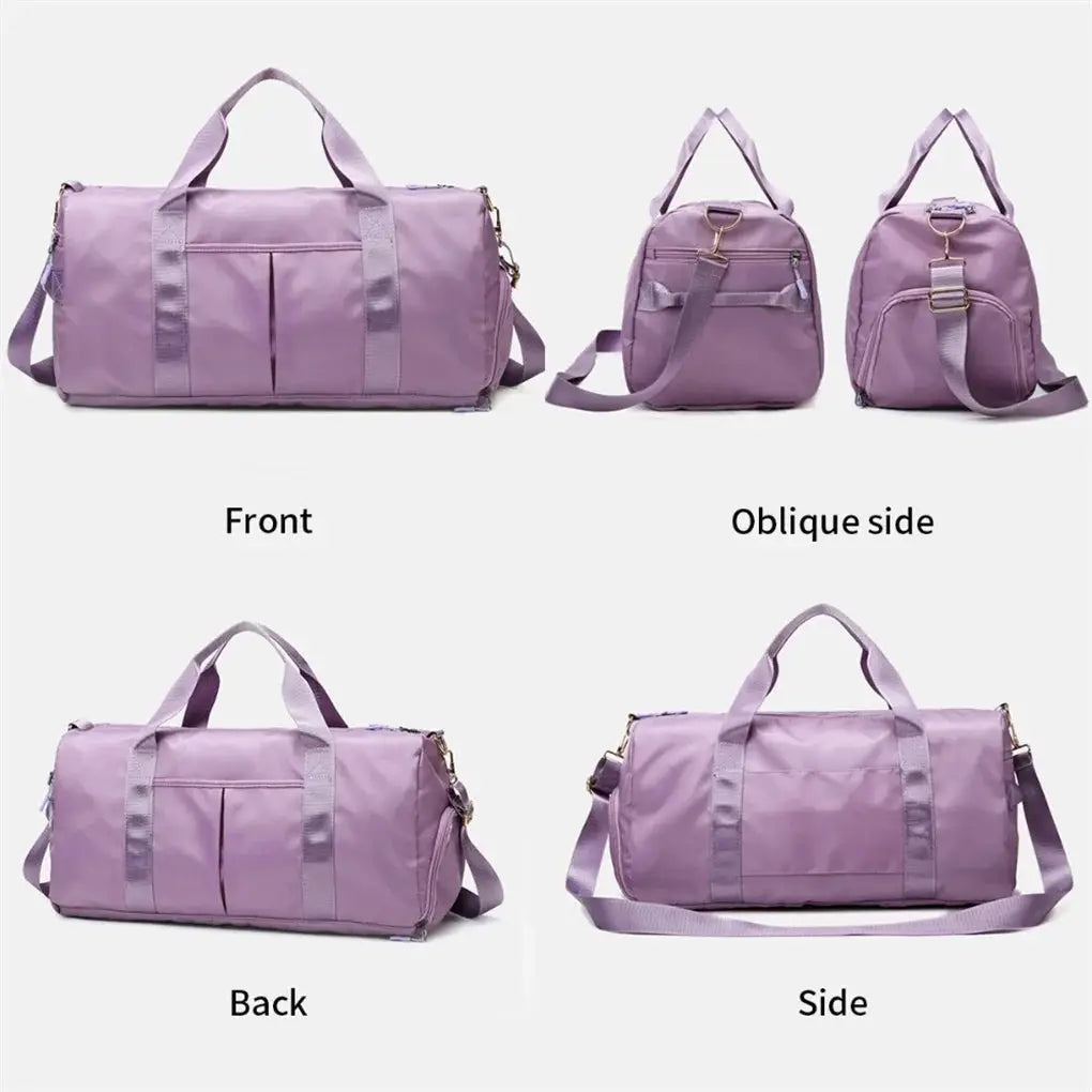 Unisex Sports Duffle Bag Waterproof with Dry-Wet Separation, Large Capacity for Gym & Travel