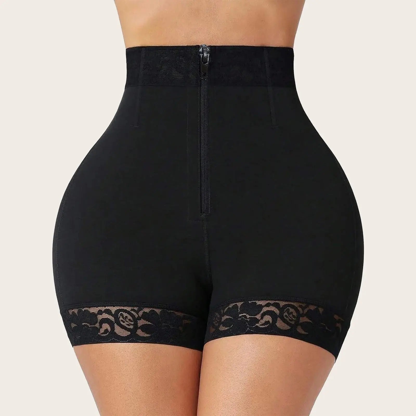 Women's Sculpting Lace Trim Panties Breathable & Comfy Butt-Lifting Underwear