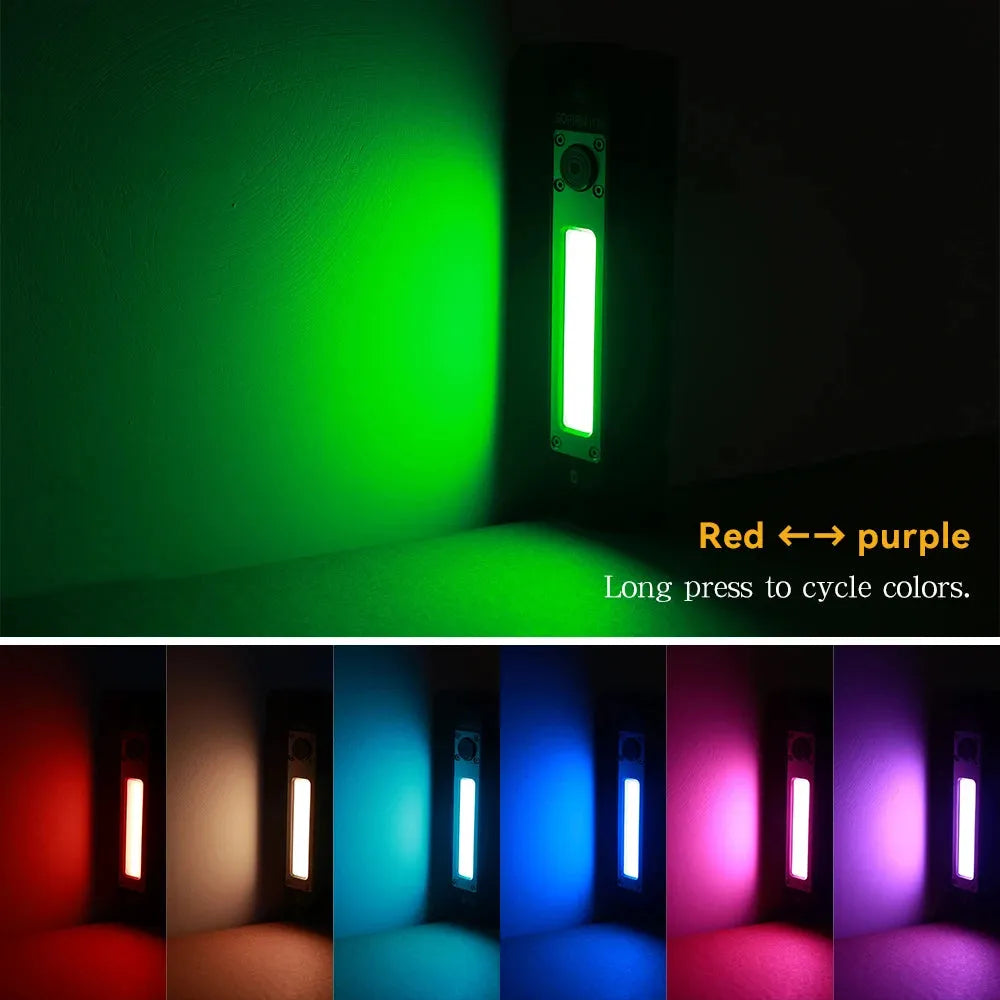IF23 Rechargeable Flashlight with 4000LM RGB LED