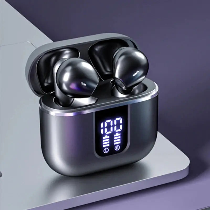 Wireless Bluetooth 5.3 Earbuds with Smart Digital Display, Hi-Fi Sound & High-Fidelity Stereo Audio