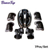 Black kids protective gear set with helmet and pads.