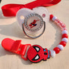 Silicone Beads Personalized Pacifier Clip - PMMNAPOLES