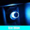 Ice blue USB LED light in car socket