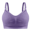 Lavender breathable pregnant bra with adjustable straps