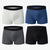 Men's Solid Color Boxer Briefs in Four Colors