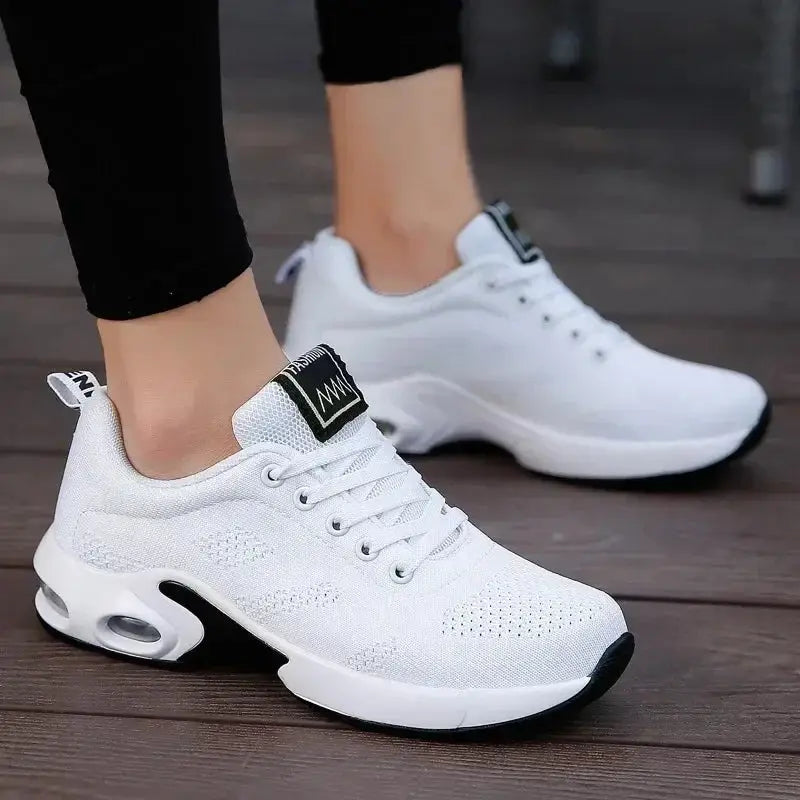 Summer Women’s Air Cushion Sneakers | Breathable Running Shoes with Height Boost for Outdoor Comfort