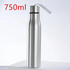 500ml/1000ml Sport Water Bottle Single-layer Rugged Cup Travel Camping Sports Drink Bottles Drinkware Stainless Steel - PMMNAPOLES