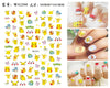 Cartoon character nail stickers with Pokémon designs