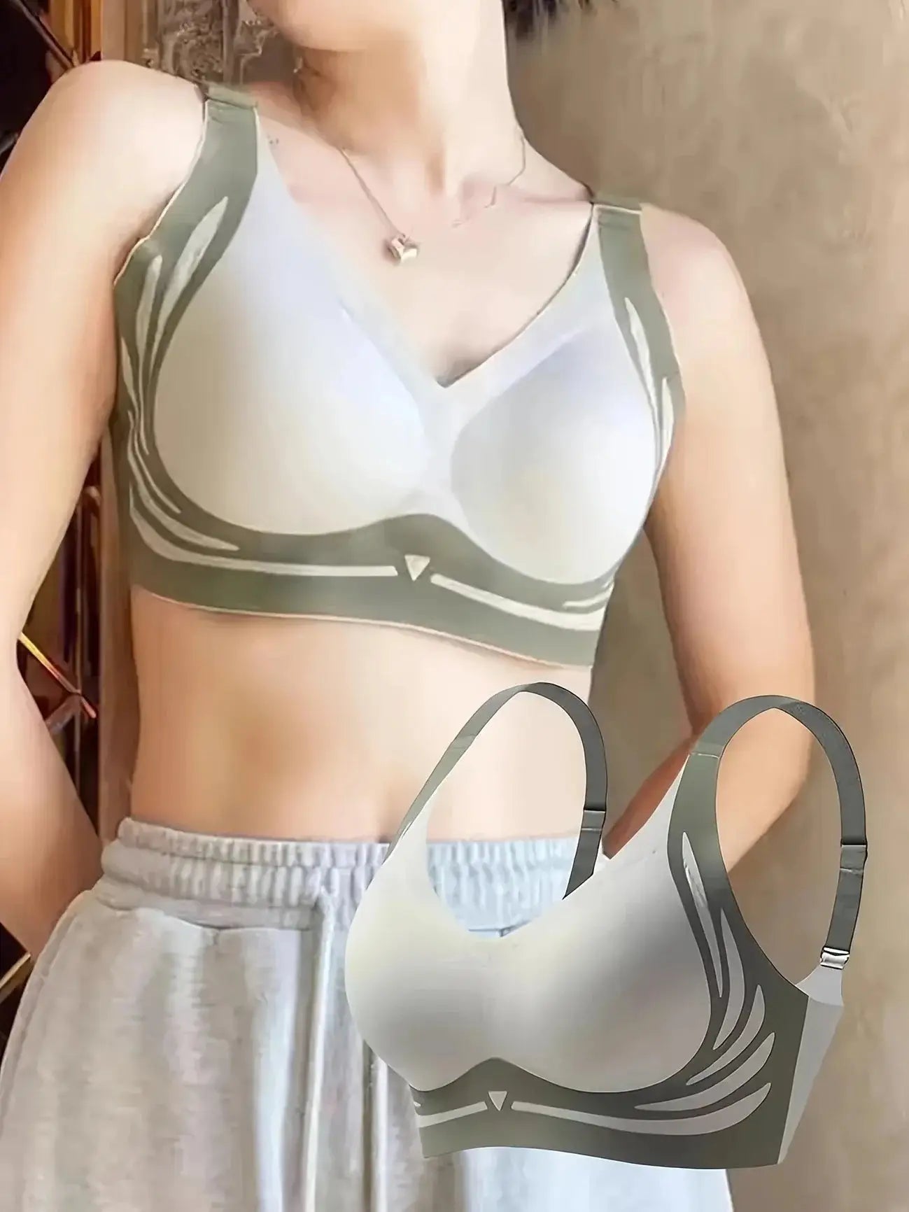 4-Pack Seamless Push-Up Sports Bras Anti-Gravity Lift & Gather Support