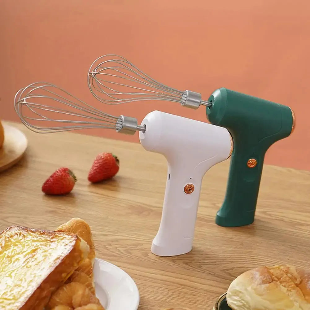 Electric Mixer Mini USB Rechargeable With Stainless Whisk