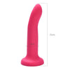 Red silicone dildo with dimensions