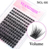 Volume eyelash clusters, style 66