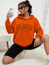 Orange Los Angeles hoodie for women