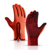 Winter cycling gloves with wrist support