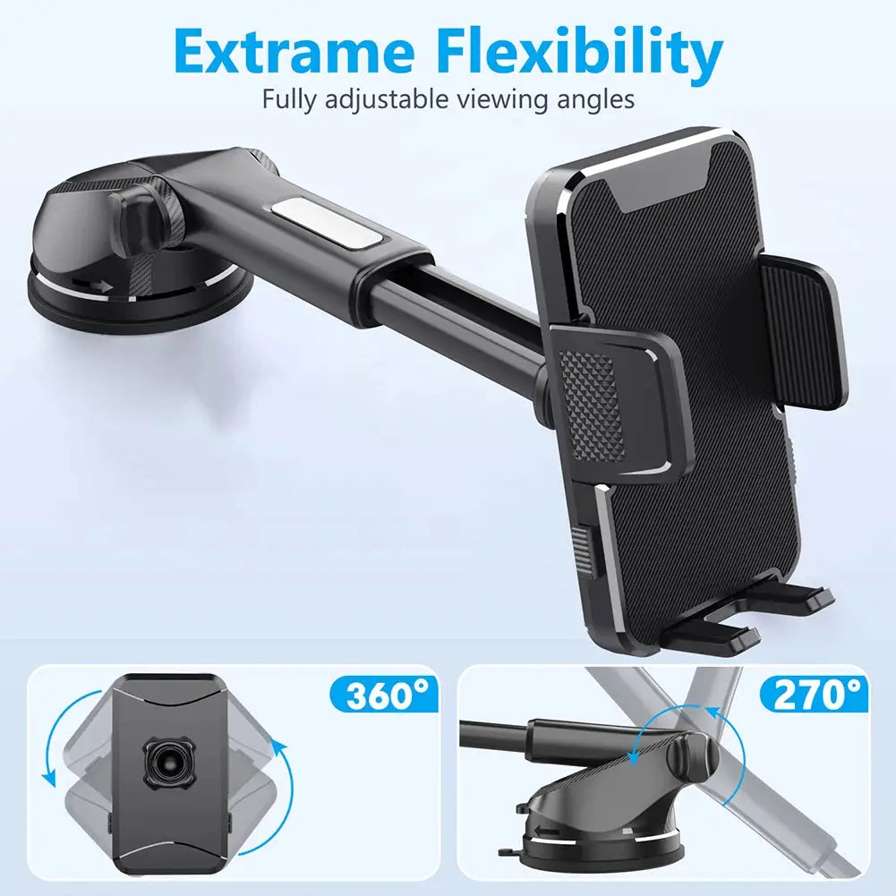 Gravity Car Phone Holder – 360° Rotating Dashboard & Windshield Mount – Universal Stand for 4.7"–7.9" Cellphones