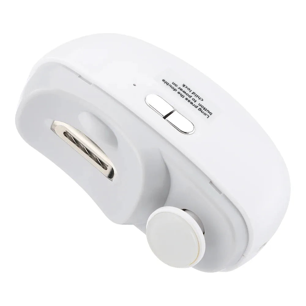 2 in 1 Electric Nail Clipper with Light and Safe Trimming