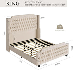 King size bed frame