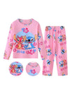 Conjunto de pijama de 2 piezas de Disney Stitch para niños y niñas