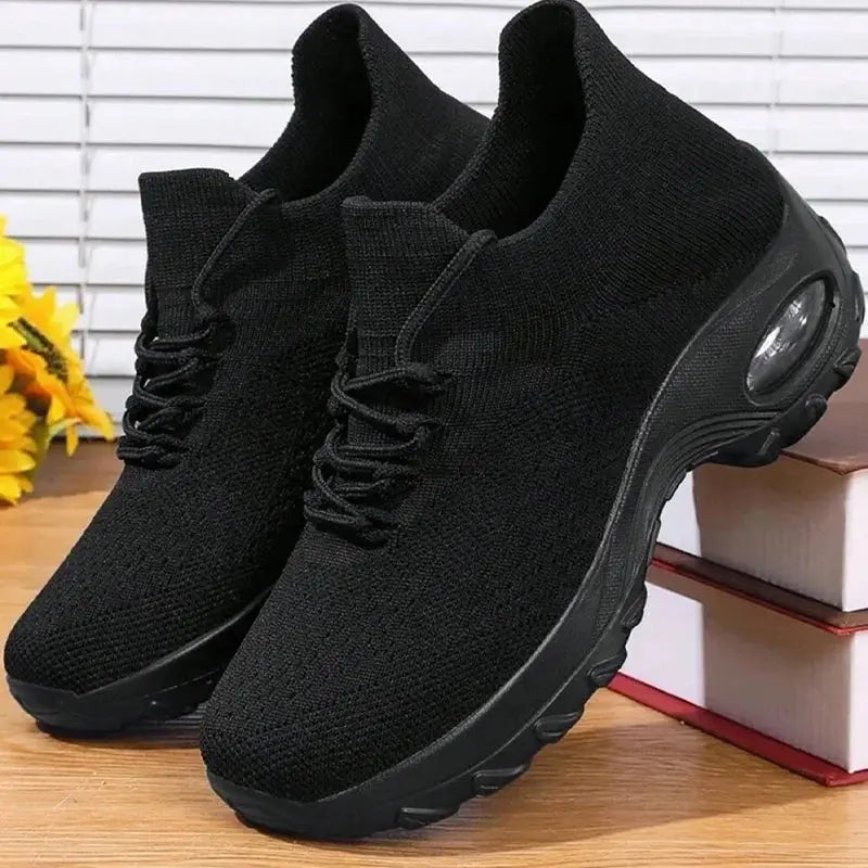 Summer Women’s Air Cushion Sneakers | Breathable Running Shoes with Height Boost for Outdoor Comfort