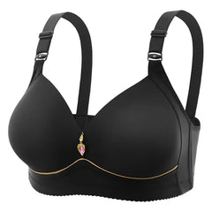 Black bra without steel rings