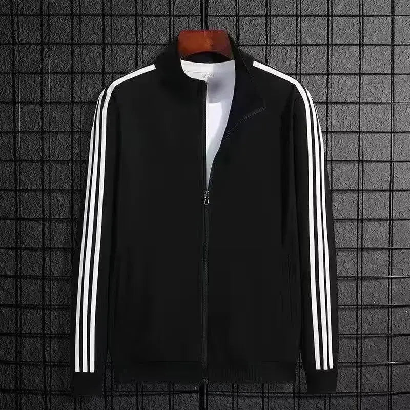 2-Piece Striped Sportswear Set – Spring & Autumn Hoodie + Pants for Men & Women, Casual Couple’s Running Outfit
