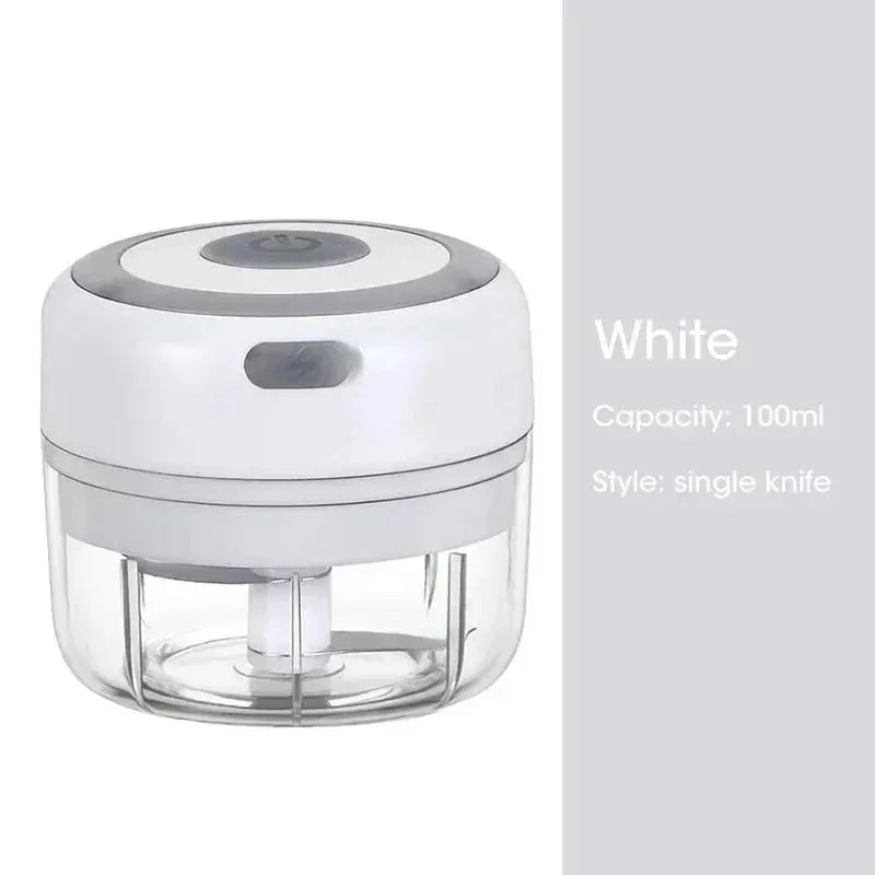 Electric Food Chopper Mini USB Garlic Cutter Portable