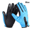 Winter cycling gloves with wrist support