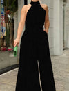 Women's Elegant Halter Neck High Waist Jumpsuit