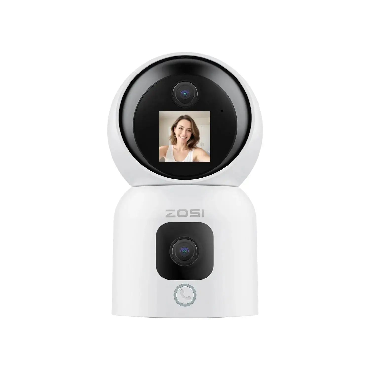 360° Indoor WiFi Security Camera PTZ with AI Tracking, HD Night Vision & Baby Monitor Mode