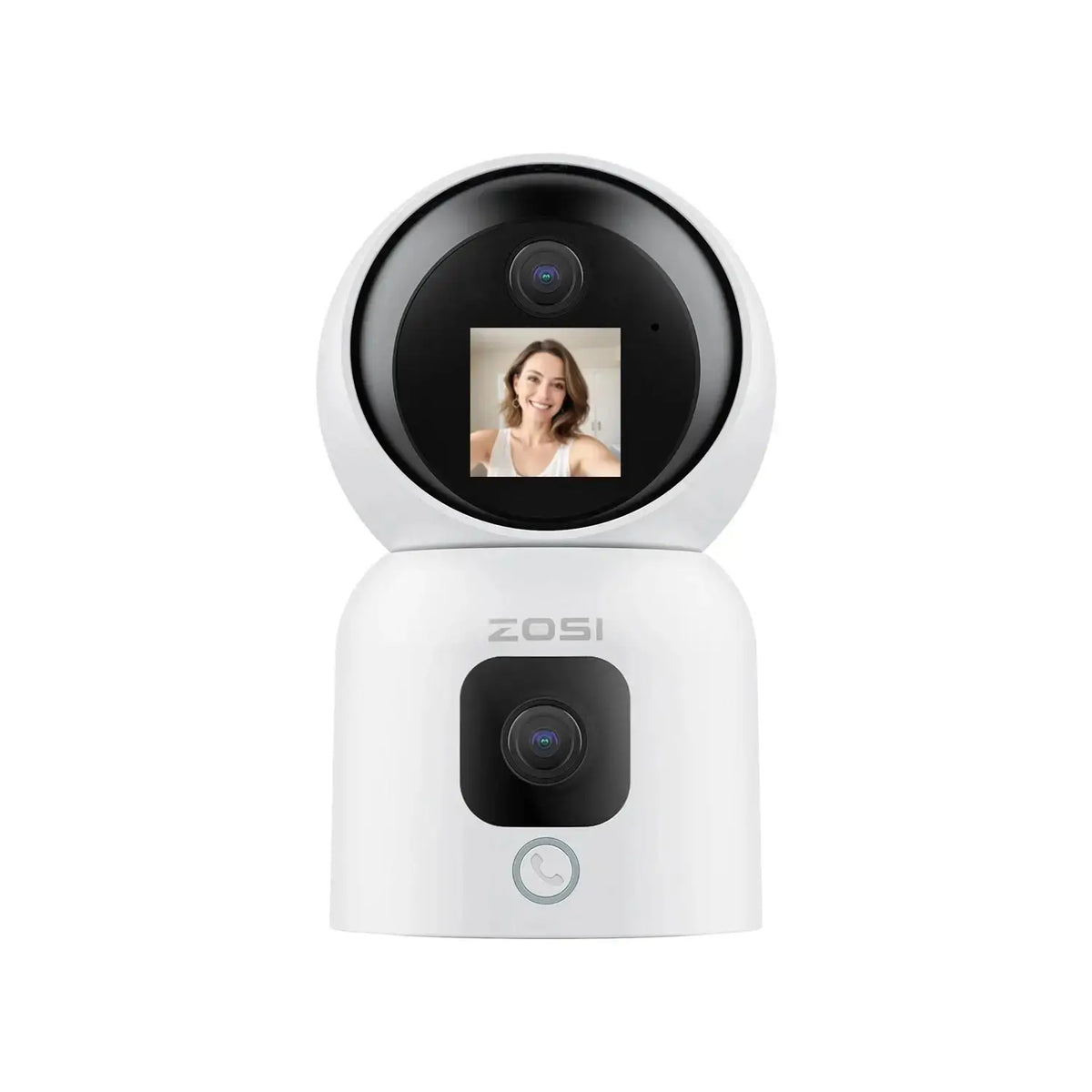 360° Indoor WiFi Security Camera PTZ with AI Tracking, HD Night Vision & Baby Monitor Mode