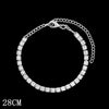 Rhinestone Inlaid Cuban Chain Bracelet