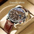 Luxury men's quartz watch with strap