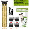 Gold T9 Cordless Hair Shaver, plastic body, dragon design