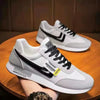 White and gray men's casual lightweight sneakers