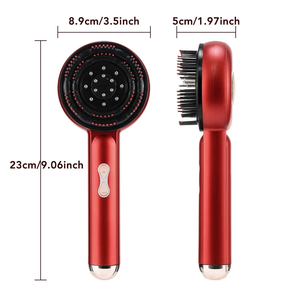 Electric Scalp Massager with LED Modes and Liquid Applicator