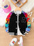 Multicolor baseball jacket