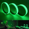 3M glow in the dark luminous tape on stairs and walls