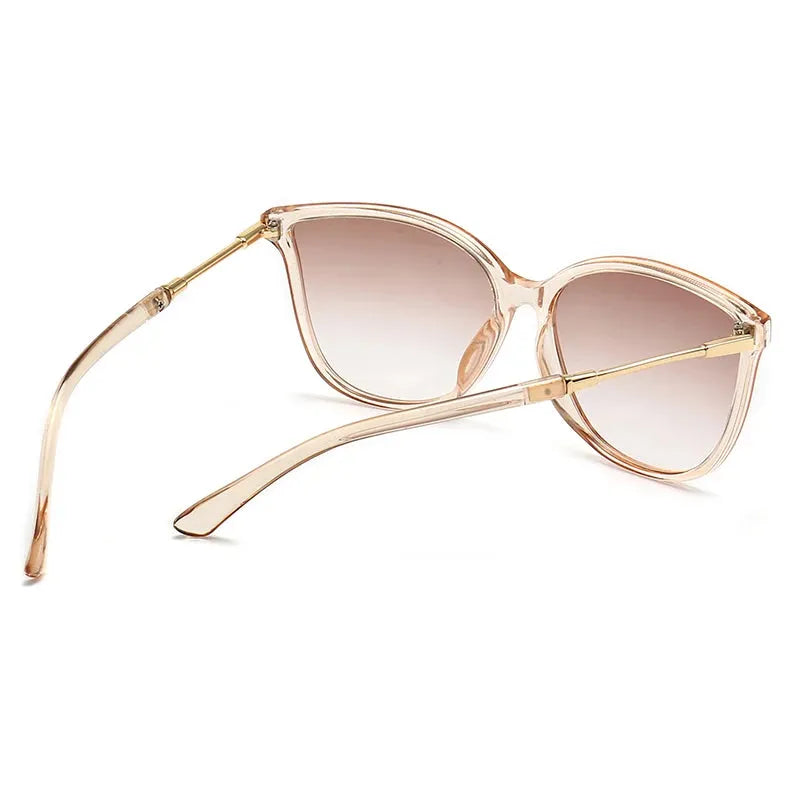 Women Retro Cat Eye Sunglasses with UV400 Mirror Lenses