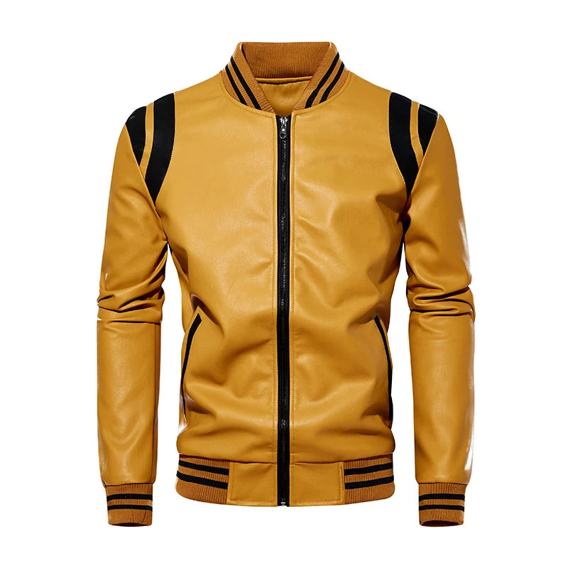 Faux leather jackets for men