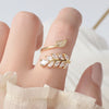 14k Real Gold Ring with Full Cubic Zirconia for Women