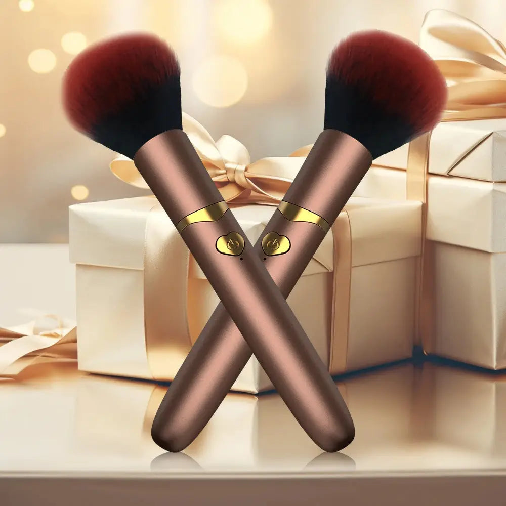 2-in-1 Electric Makeup Brush with 7 Vibration Modes Rechargeable & Soft