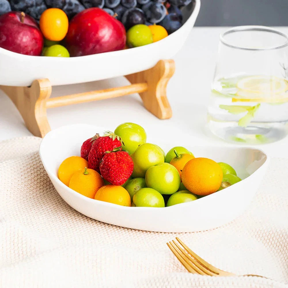 Three Layer Fruit Plate for Snacks Candy and Desserts