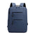 Blue men's backpack with sleek design