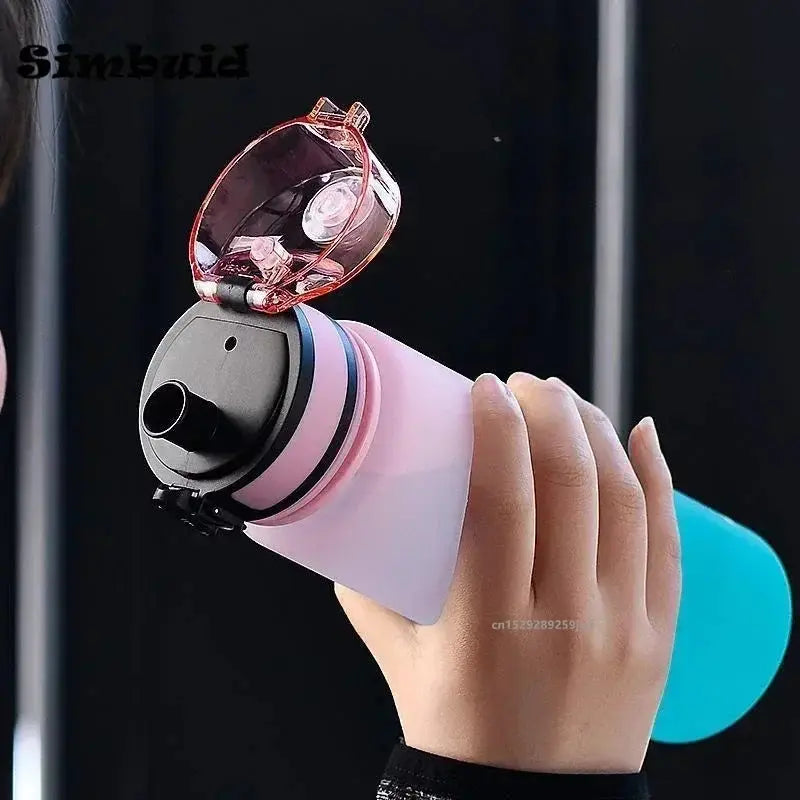 500ml/650ml/1000ml Sports Water Bottle – Leak-Proof & Portable Plastic Cup for Gym, Fitness, Travel & Outdoor Activities