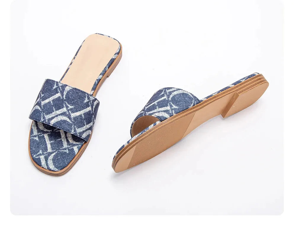 Women Slip On Canvas Slippers with Soft Sole Comfort Design
