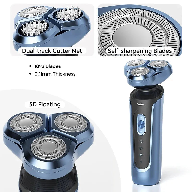 5 in 1 Electric Shaver for Men with Trimmer and Facial Care