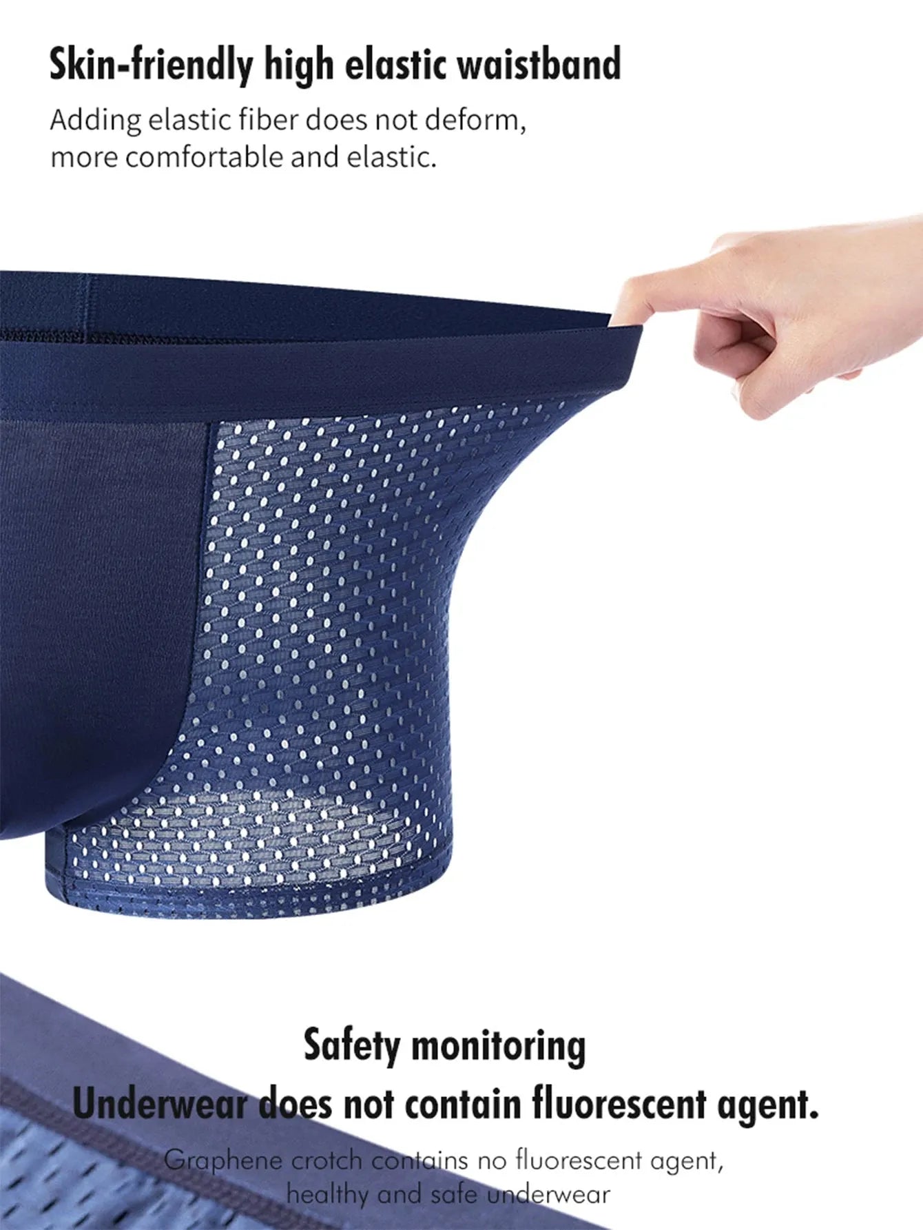 Boxer Briefs Men 4 Pack Ice Silk Breathable Athletic Comfort