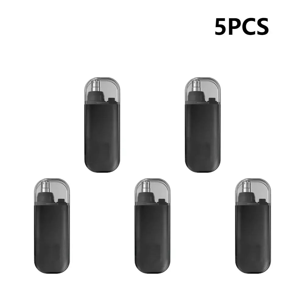 Electric nose hair trimmer, 7000 RPM motor, dual-edge blades, USB rechargeable, painless grooming (1–5 pcs)