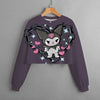 Sudadera con capucha de perro Kawaii Kuromi 