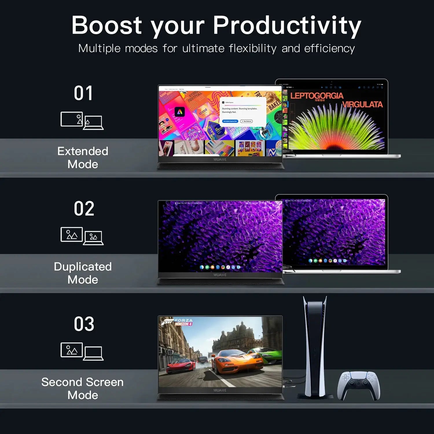 15.6" Portable Monitor 1080P HDR | USB-C & HDMI Travel Display with 100% sRGB – Second Screen for Laptop